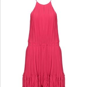 Halston Heritage Ruffle Georgette Dress
